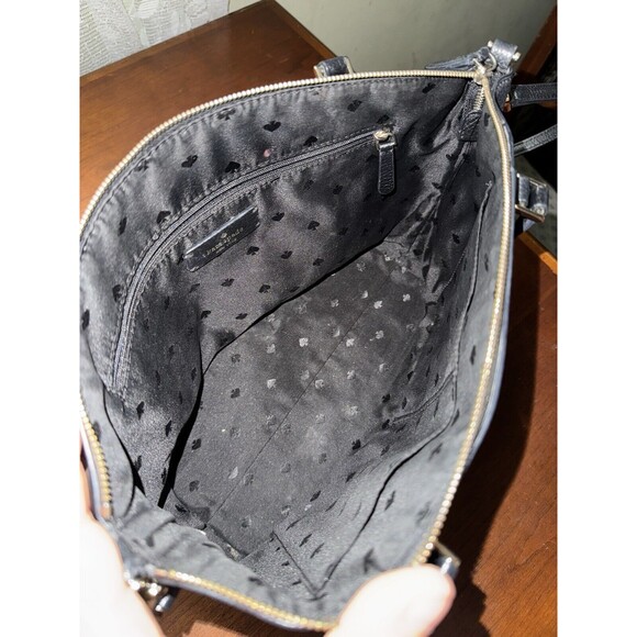 Kate Spade Monica Pebbled Leather Crossbody Bag Purse Black WKR00258 - MSRP $279 - Picture 6 of 10